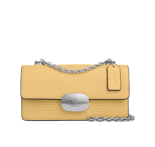 Coach Women's Eliza Flap Crossbody Silver/Hay