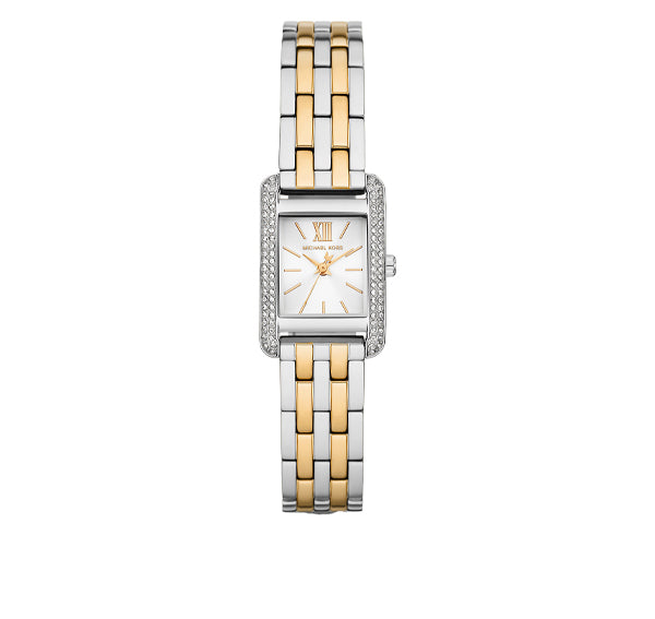 Michael Kors Women's Mini Monroe Pavé Two-Tone Watch MKO1035 - Özel Fiyat - Ready to Ship