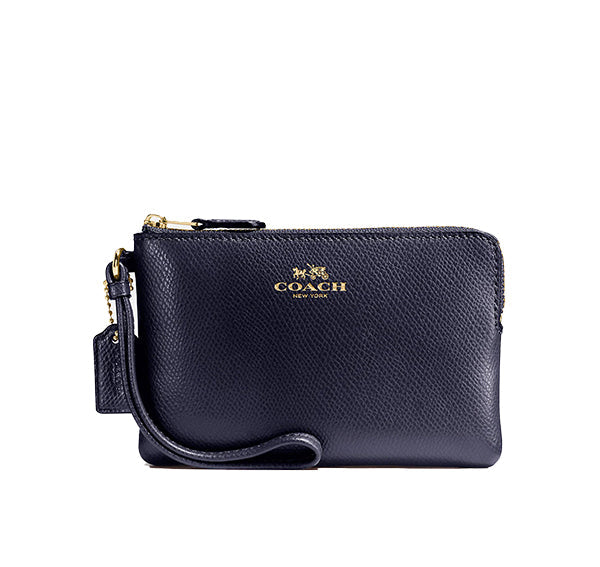 Coach Women's Corner Zip Wristlet Gold/Midnight