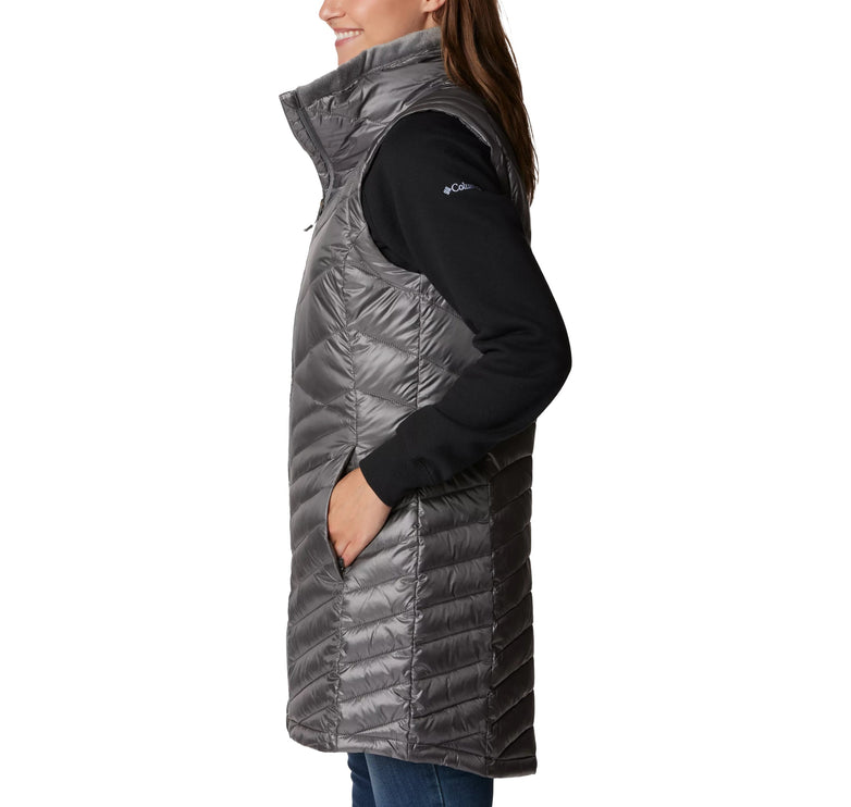 Columbia Women's Joy Peak Long Vest City Grey