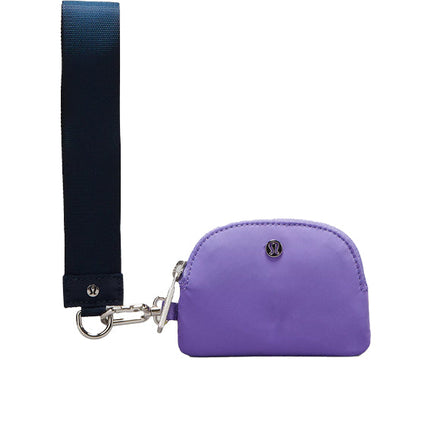 lululemon Unisex Dual Pouch Wristlet True Navy Dark Lavender