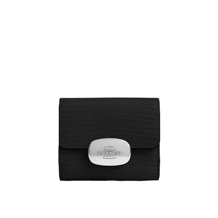 Coach Women's Eliza Small Wallet Silver/Black