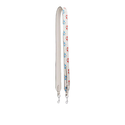 Coach Women's Strap With Floral Print Silver/Chalk Multi