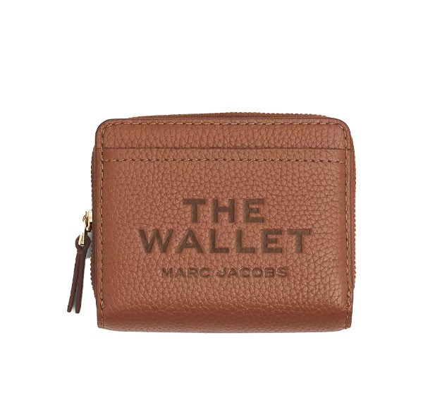 Marc Jacobs Women's The Leather Mini Compact Wallet Argan Oil