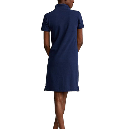 Polo Ralph Lauren Women's Cotton Mesh Polo Dress Newport Navy