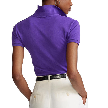 Polo Ralph Lauren Women's Slim Fit Stretch Polo Shirt Chalet Purple