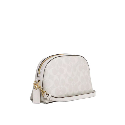 Coach Women's Madi Crossbody In Signature Canvas Gold/Chalk/Glacierwhite