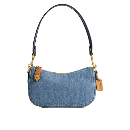 Coach Women's Swinger Bag 20 Brass/Indigo