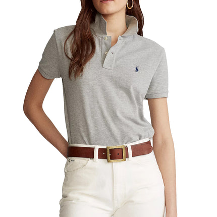 Polo Ralph Lauren Women's Classic Fit Mesh Polo Shirt Andover Heather