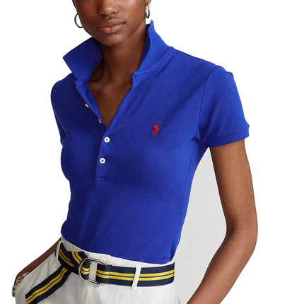 Polo Ralph Lauren Women's Slim Fit Stretch Polo Shirt Heritage Royal