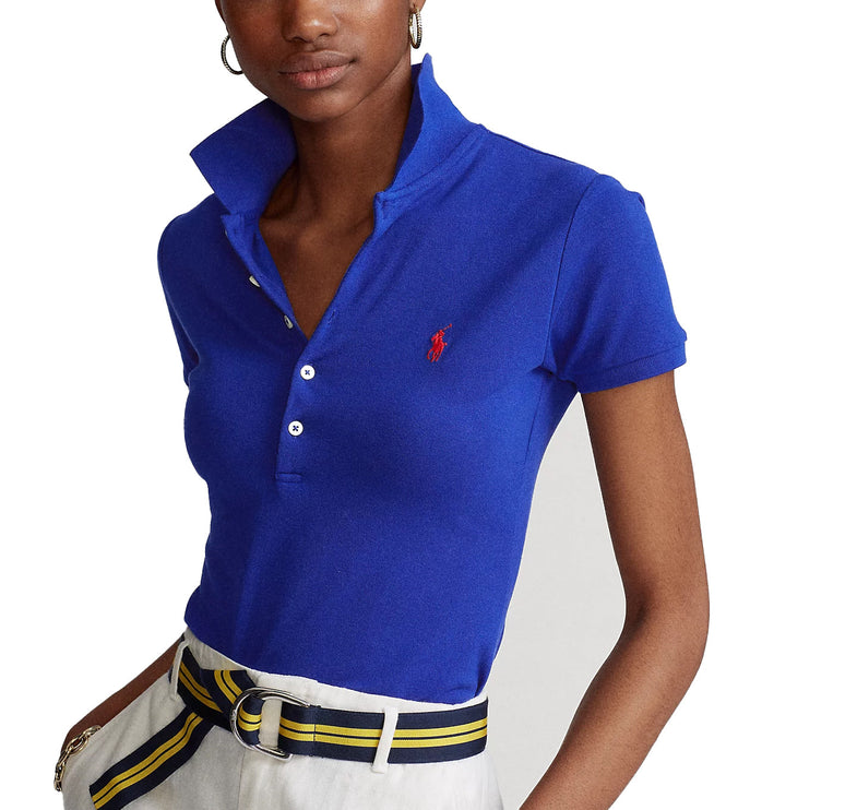 Polo Ralph Lauren Women's Slim Fit Stretch Polo Shirt Heritage Royal