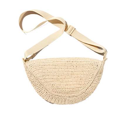 Uniqlo Unisex Round Mini Crochet Bag 30 Natural