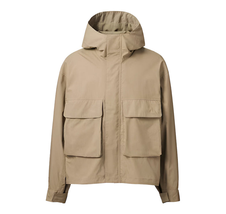 Uniqlo Men's Utility Hooded Jacket 32 Beige