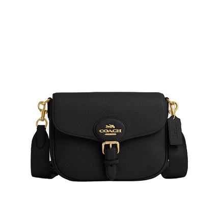 Coach Women's Amelia Saddle Bag Gold/Black