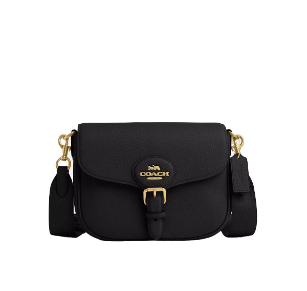 Coach Women's Amelia Saddle Bag Gold/Black