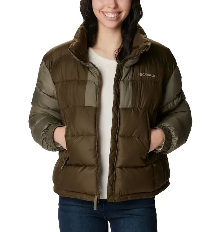 Columbia Women's Pike Lake II Cropped Jacket Olive Green/Stone Green