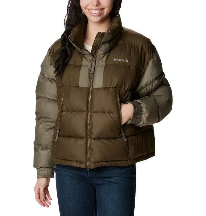 Columbia Women's Pike Lake II Cropped Jacket Olive Green/Stone Green