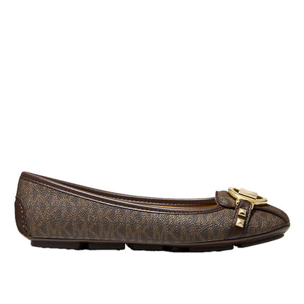 Michael Kors Women's Fulton Studded Logo Moccasin Brown