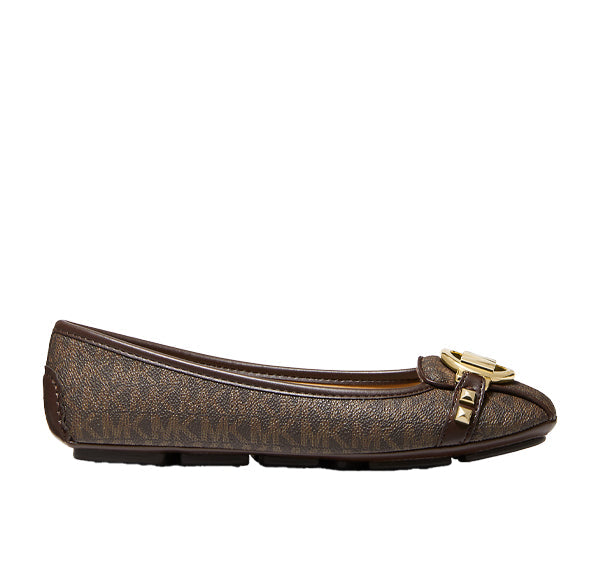 Michael Kors Women's Fulton Studded Logo Moccasin Brown