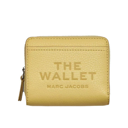 Marc Jacobs Women's The Leather Mini Compact Wallet Custard