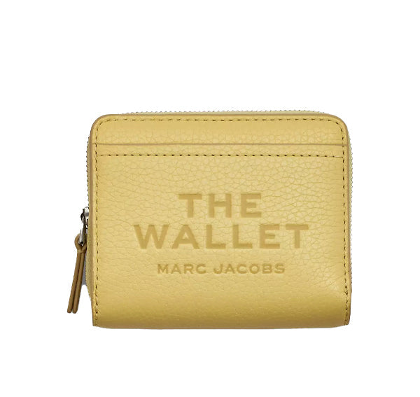 Marc Jacobs Women's The Leather Mini Compact Wallet Custard