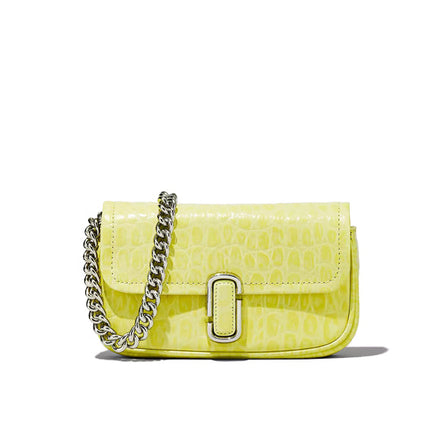 Marc Jacobs Women's The Croc Embossed J Marc Mini Bag Tender Yellow