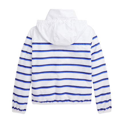 Polo Ralph Lauren Boy's Striped Packable Water Repellent Jacket Ombre Breton Stripe