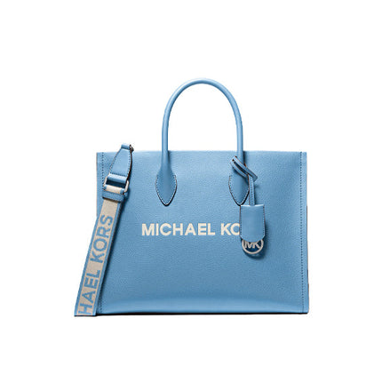 Michael Kors Women's Mirella Medium Pebbled Leather Tote Bag Sth Pacific