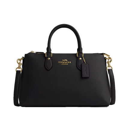 Coach Women's Georgia Satchel Gold/Black