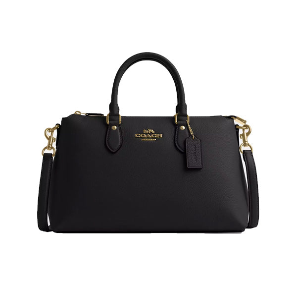 Coach Women's Georgia Satchel Gold/Black