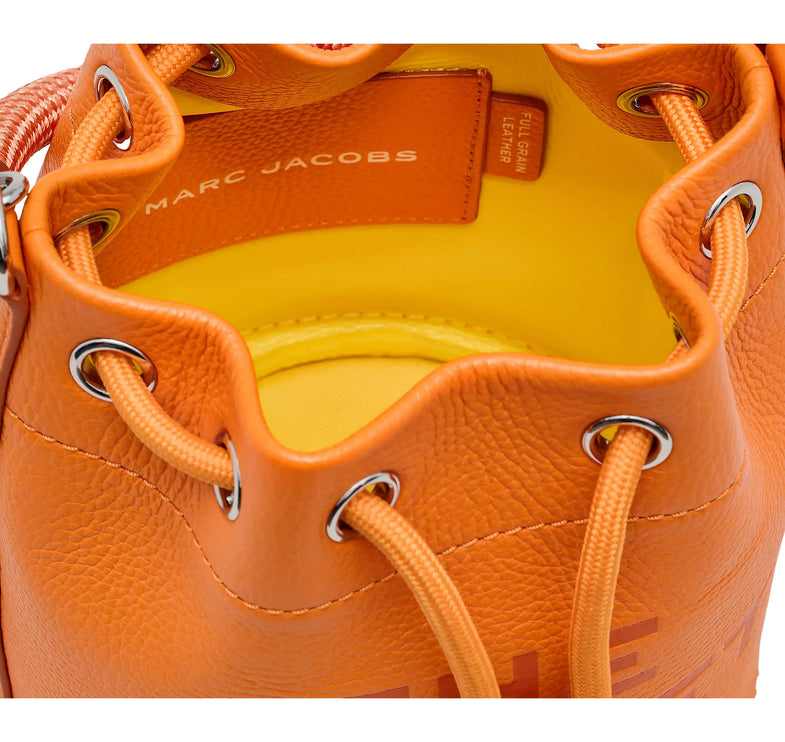 Marc Jacobs Women's The Leather Bucket Bag Tangerine