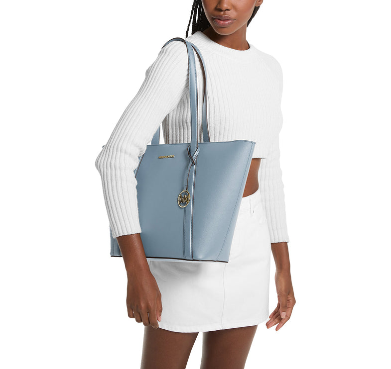 Michael Kors Women's Pratt Large Tote Bag Pale Blue