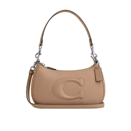 Coach Women's Teri Shoulder Bag Silver/Taupe