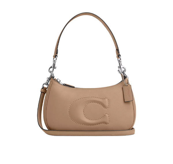 Coach Women's Teri Shoulder Bag Silver/Taupe