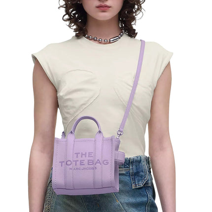 Marc Jacobs Women's The Leather Crossbody Tote Bag Wisteria