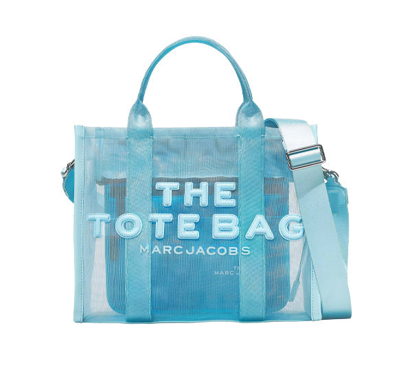 Marc Jacobs Women's The Mesh Medium Tote Bag Pale Blue