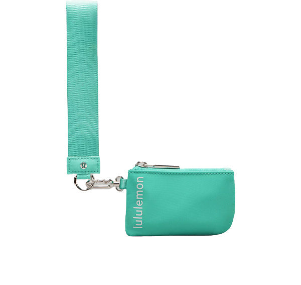 lululemon Unisex Dual Pouch Wristlet Paradise Green Vapor