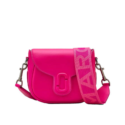 Marc Jacobs Women's The Covered J Marc Saddle Bag Hot Pink