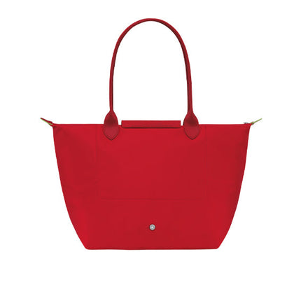 Longchamp Women's Le Pliage Green L Tote Bag Tomato Recycled Canvas