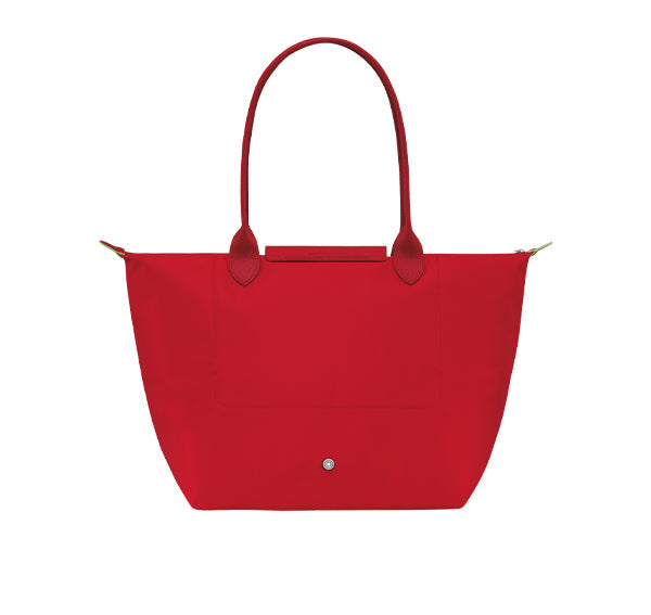 Longchamp Women's Le Pliage Green L Tote Bag Tomato Recycled Canvas