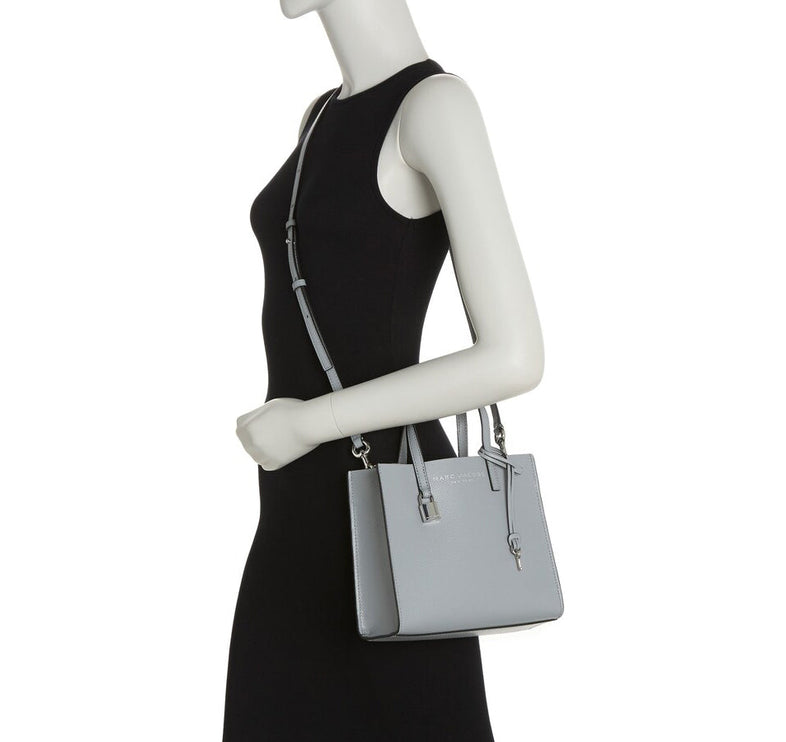 Marc Jacobs Women's Mini Grind Leather Tote Rock Grey - Ready to Ship