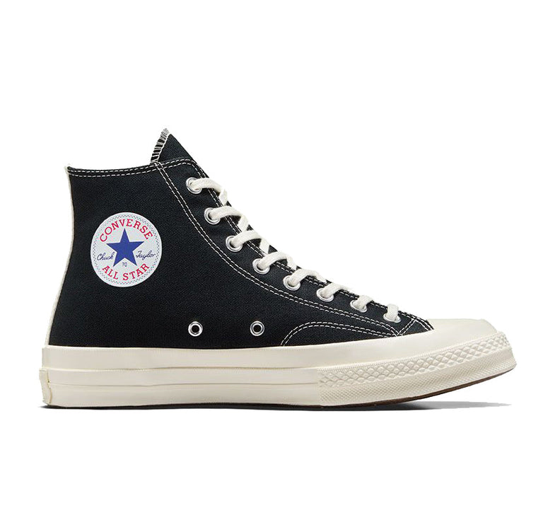 Converse x Comme des Garçons PLAY Chuck 70 High Top Black/Red/Egret