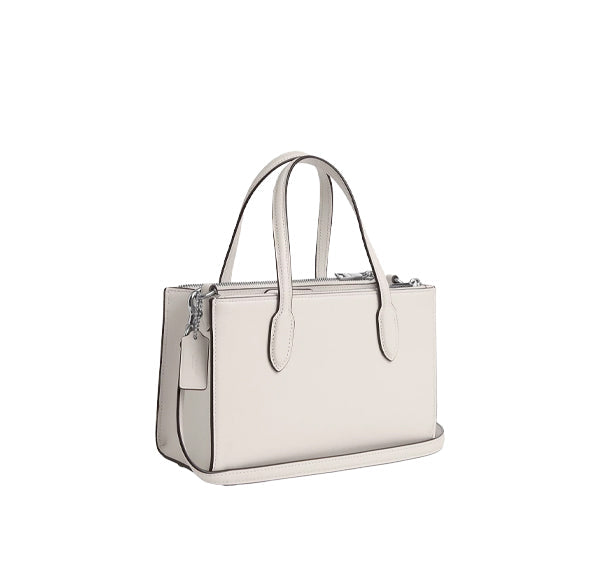 Coach Women's Nina Small Tote Silver/Chalk