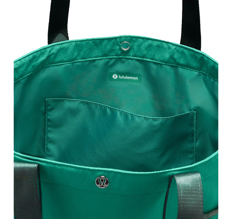 lululemon Unisex Daily Multi Pocket Tote Bag 20L Cascadia Green/Legacy Green