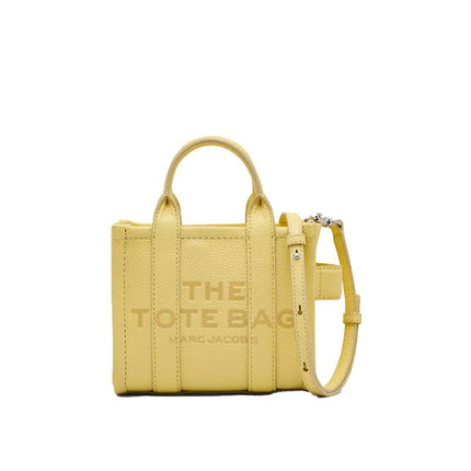 Marc Jacobs Women's The Leather Mini Tote Bag Custard