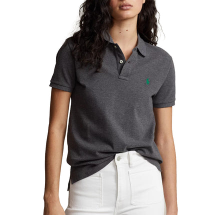 Polo Ralph Lauren Women's Classic Fit Mesh Polo Shirt Barclay Heather