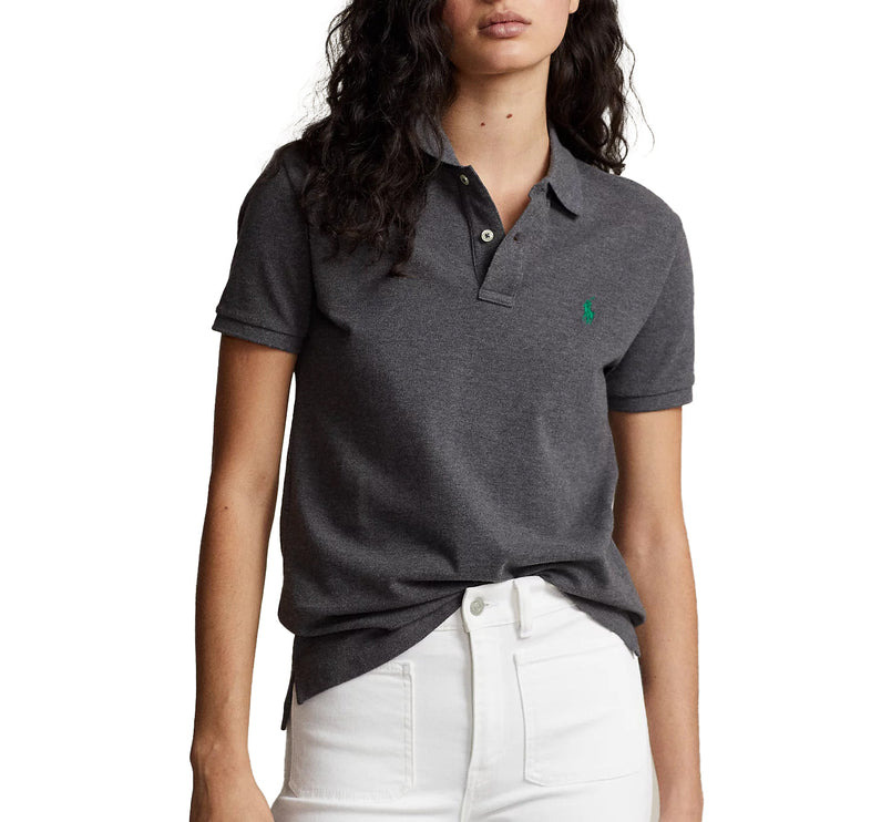 Polo Ralph Lauren Women's Classic Fit Mesh Polo Shirt Barclay Heather