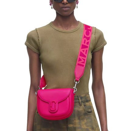 Marc Jacobs Women's The Covered J Marc Saddle Bag Hot Pink