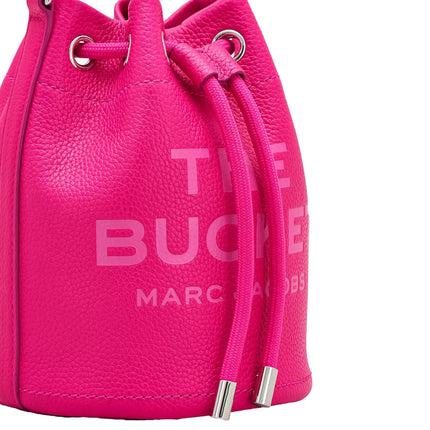 Marc Jacobs Women's The Leather Bucket Bag Hot Pink