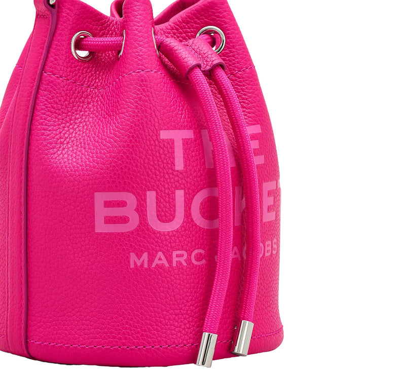 Marc Jacobs Women's The Leather Bucket Bag Hot Pink